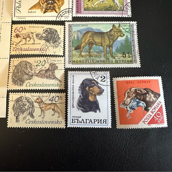 Vintage Worldwide Hunting Dog Postage Stamps – Oman Full Sheet - Picture 5 of 8